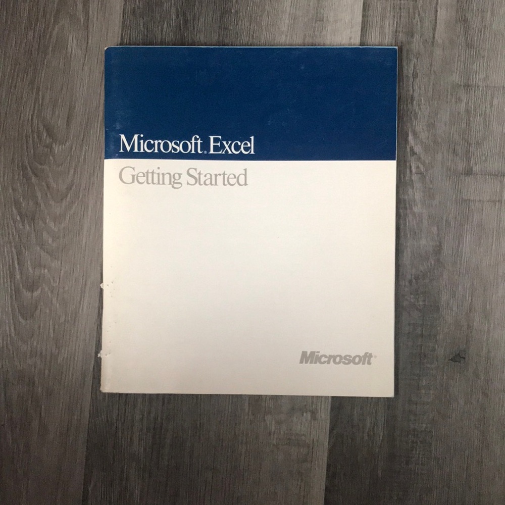 Microsoft Excel Getting Started Manual - Blue & White